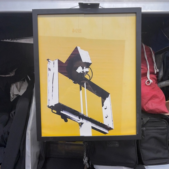 Abstract Black and Yellow Geometric Art Print - Picture 12 of 12